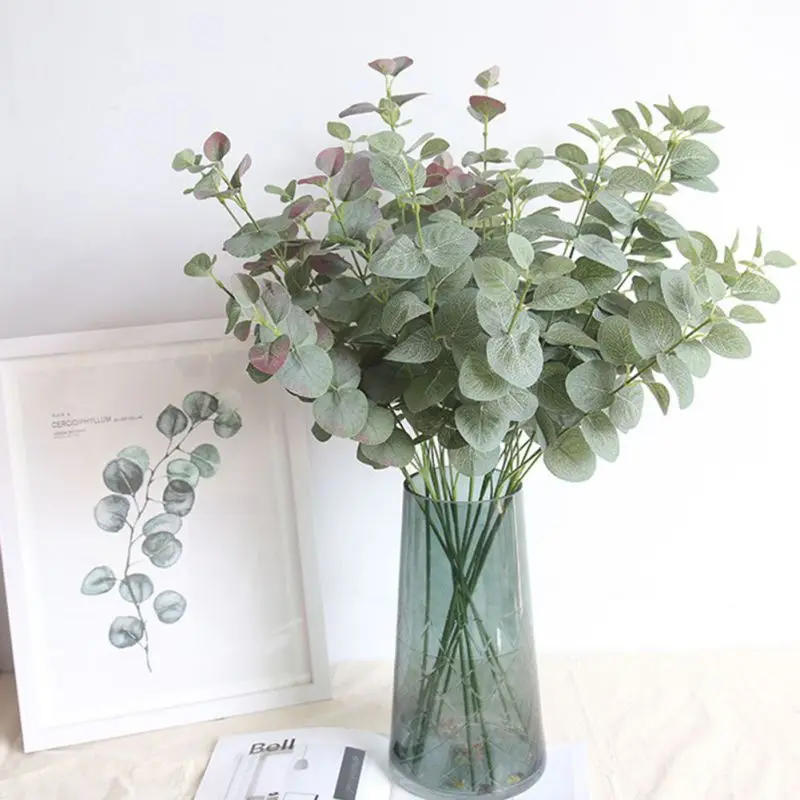 

Simulation Leaf Artificial Flower Home Decoration Plant Wall Fake Flowers Ornaments Bedroom Living Room Decor