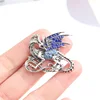 Pomlee 2022 New Arrival Enamel Dragon Brooch Unisex Women And Men Pin Animal Large Brooches 2 Colors Available Gift Whosales ► Photo 3/6