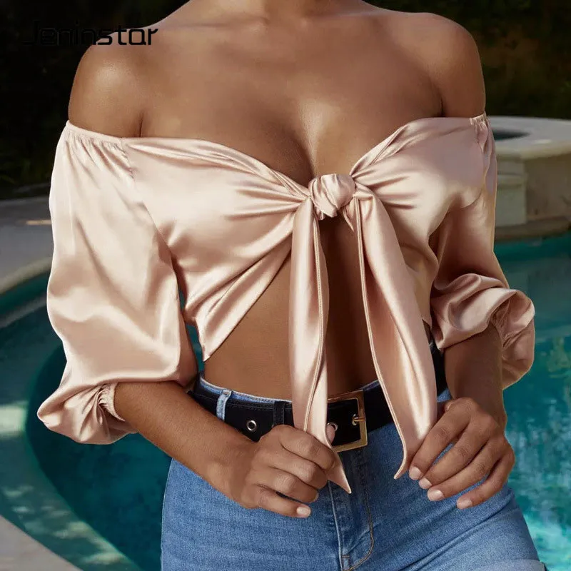 satin party tops
