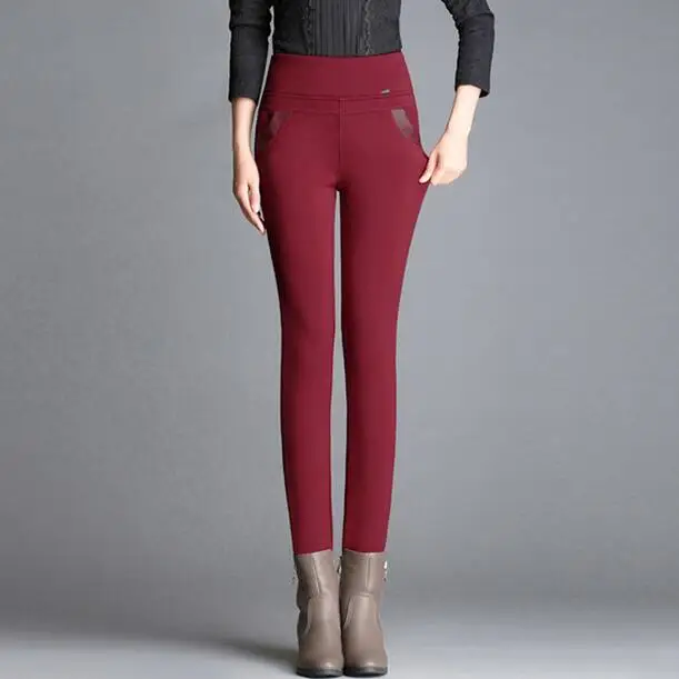 Pus Size 6XL Leggings Autumn Winter Leggings Women High Waist Skinny Legging Long Pants Winter Leggings DF195