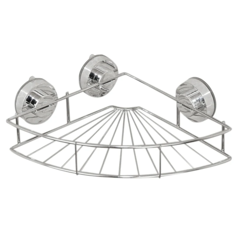 

Bathroom shelf shelf steel shelf bathroom angular shower tray with suction cup 32 * 22 * 8 cm