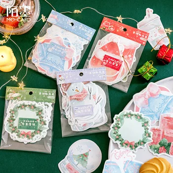 

30pcs/pack Kawaii Santa Claus Stationery Sticker Cute Diary Office Calendar Stationery Christmas Stickers Gift Label