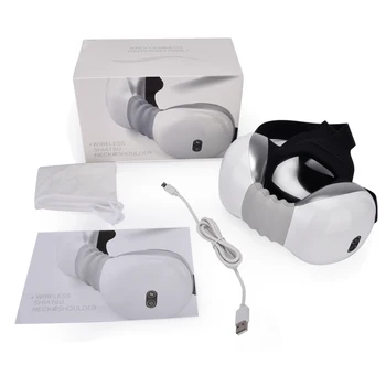 

Electric Neck Massager Far Infrared Heating Back Pain Relief Tool Health Care Relaxation Cervical Back Kneading Shoulder Shiatsu