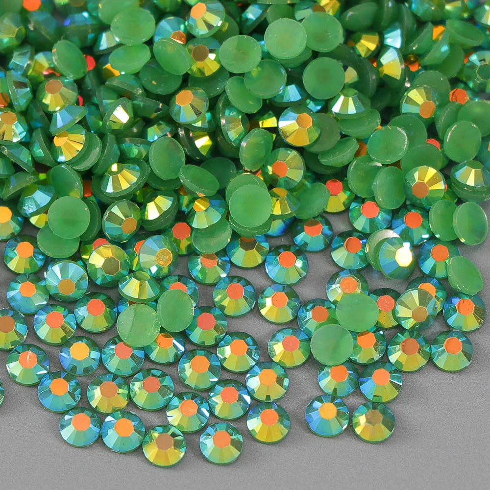 2-4mm AB Jelly Resin Nail Rhinestones Round Flatback Glittler Strass Stones Nail Charms Accessories DIY 3D Nail Art Decoration 6
