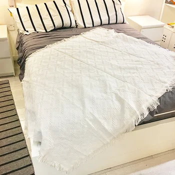 

ins style solid color sofa blanket simple and versatile single and double sofa towel cover blanket decoration piano dust cover