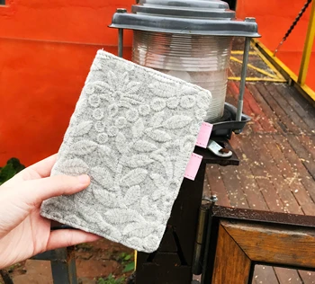 

Soft Leaves A6 Journal Cover Light Gray Pink Diary Cover 1 Piece Suit For Standard A6 Fitted Paper Book 2020 New