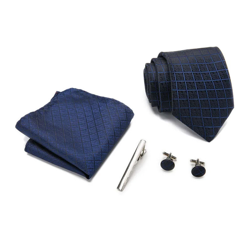 Мужской s 20 стильный костюм, Шелковый галстук, платок, мужской клетчатый галстук, наборы, запонки, карман, квадратный галстук, свадебный бизнес галстук, набор 12601