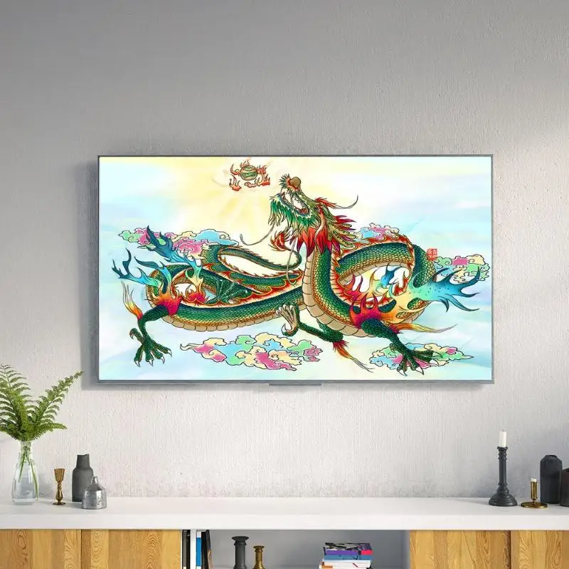 5D DIY полная дрель Алмазная картина из стразов холст Ослепительная Смола блестки узор в виде китайского дракона вышивка мозаика комплект