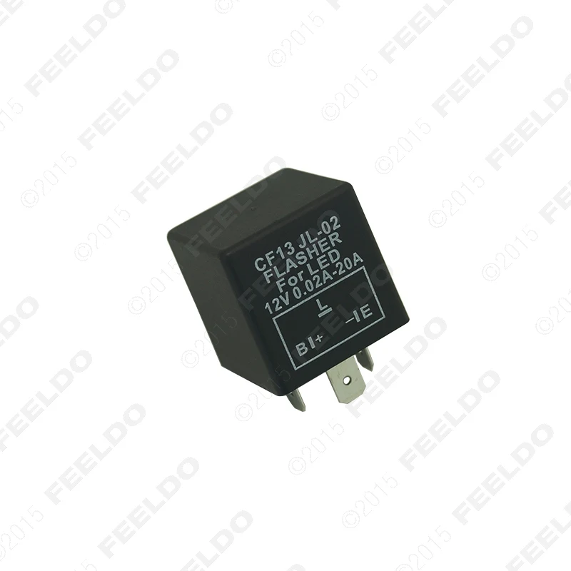FEELDO 10 шт. CF13 JL-02 мотоцикл 3 pin электронный светодиодный проблесковый маячок мигалка Реле Fix Flasher для японского автомобиля светодиодный индикатор лампы