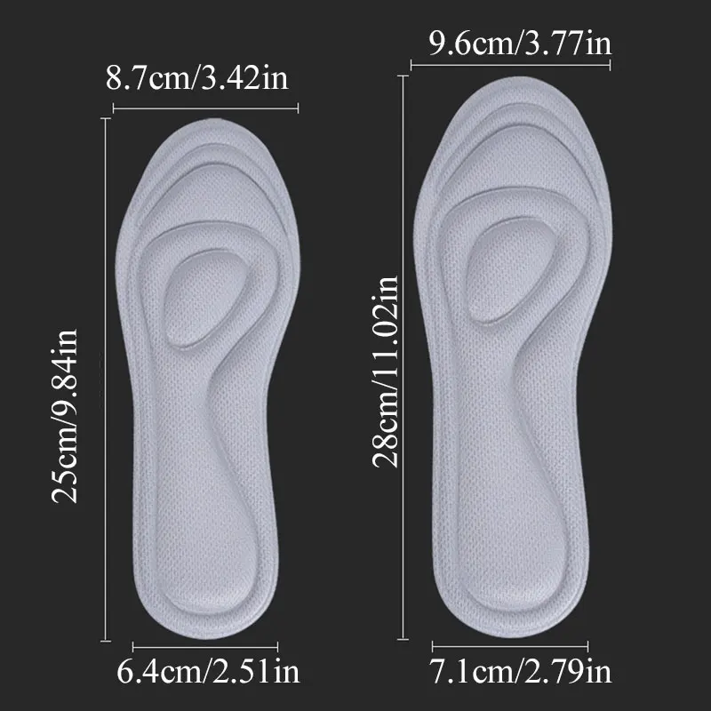 4D ортопедические стельки из флока с эффектом памяти, унисекс, массажные стельки, ортопедические стельки для супинатора, впитывающие пот стельки для обуви