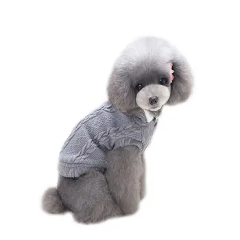 

Autumn Winter Pet Dog Clothes Warm Knitting Acrylic Dog Coat Jackets Sport Style Puppy Hooded Clothing Small Medium Dogs Pet