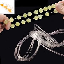 1 руллон прозрачный эластичный прозрачный шнур Бисероплетение нить для самостоятельного изготовления ювелирных изделий ожерелье браслет аксессуары