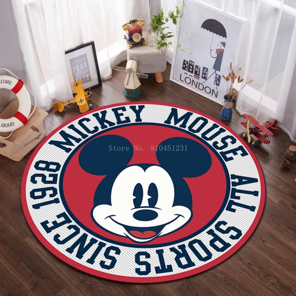 Круглый коврик Микки и Минни Маус Disney детские игровые коврики для кошек Мари