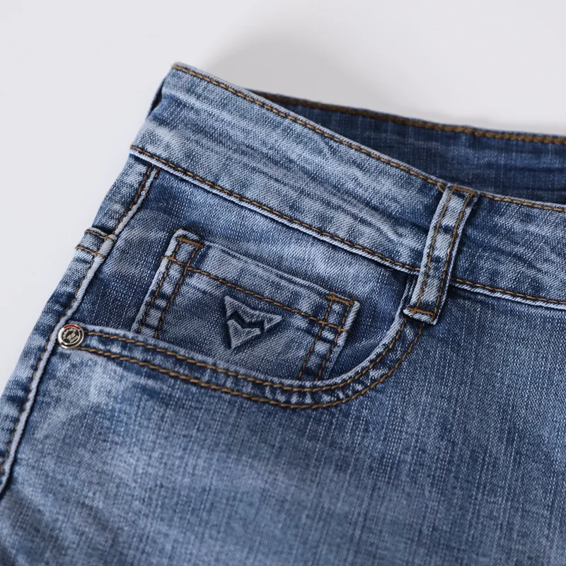 Slim Fit Brand Pants Blue 