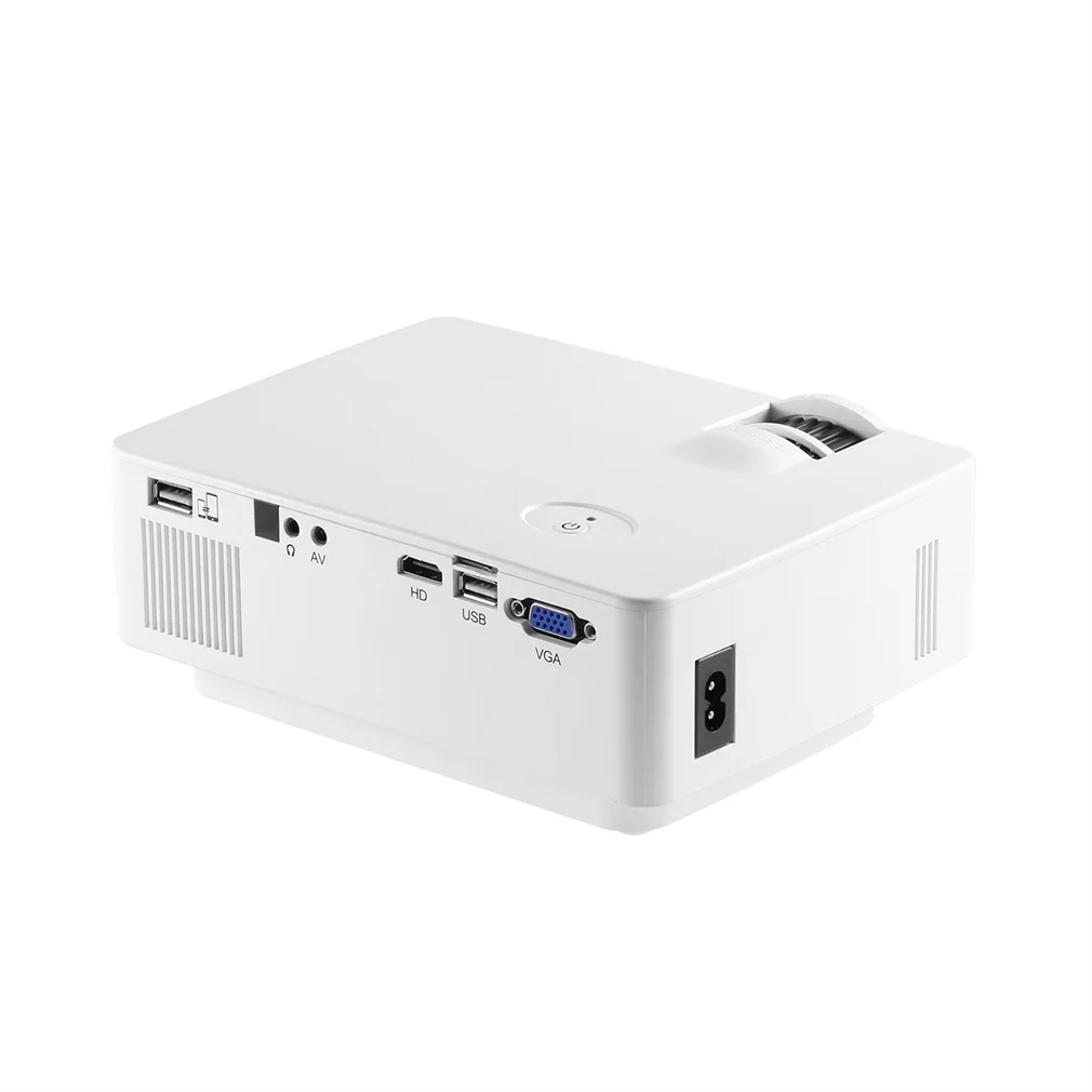 Big Discount CybPj LCD Mini projecteur 1500 LM 1080P Full HD 800*480 vidéo Home Cinema IR télécommande filaire le même écran blanc japonais