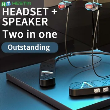 

VJ097 Bluetooth Wireless Neckband Speaker 2 in 1 Earphones Waterproof Noise Reduction Earbuds with Microphone Sports Earphones