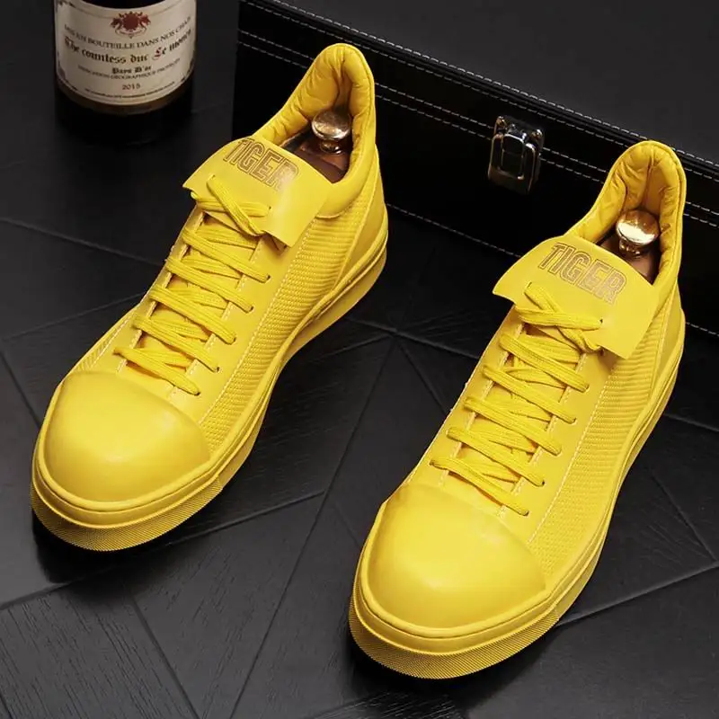 yellow casual shoes