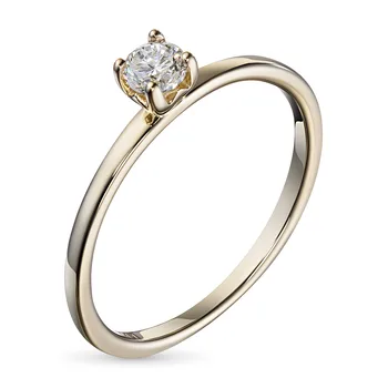 

Yellow gold ring with Diamond