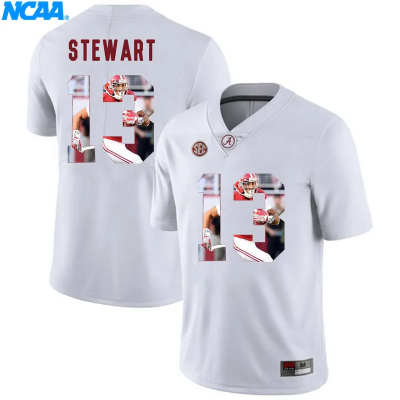 Новое поступление, высокое качество, Alabama ArDarius Stewart#13, A'Shawn Robinson#86, футболка, спортивные майки, S-XXXL