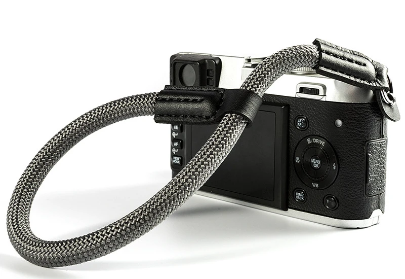 Gray Камера ремешок Ремешок для sony A6600 A6400 A6000 A6300 A6500 RX10 Характеристическая вязкость полимера X100F X-T30 X-T3 X-T20 X-T2 Камера альпинистская веревка - Цвет: Gray