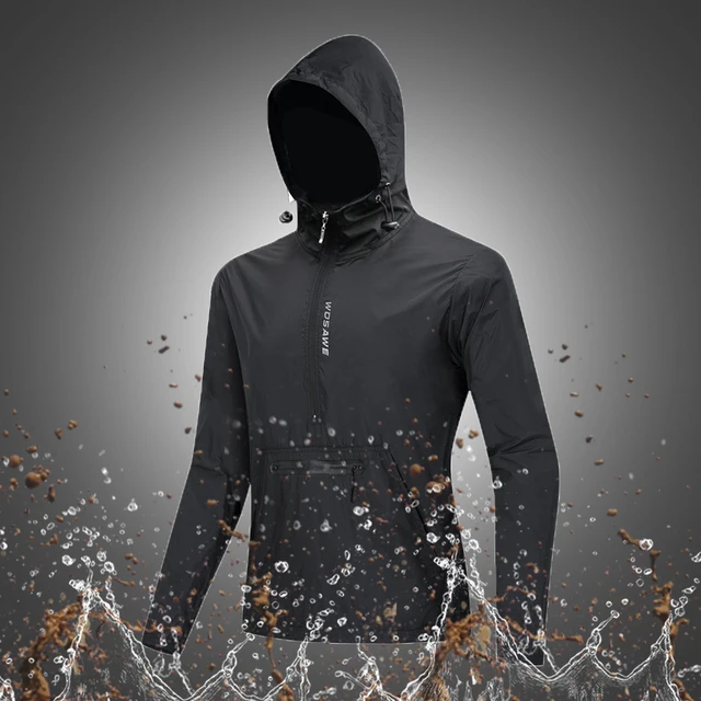 WOSAWE Reflective Cycling Jackets Men Breathable Waterproof Lightweight Rain Windbreaker Coat Bicycle Cycle MTB Bike Clothing BL245-B