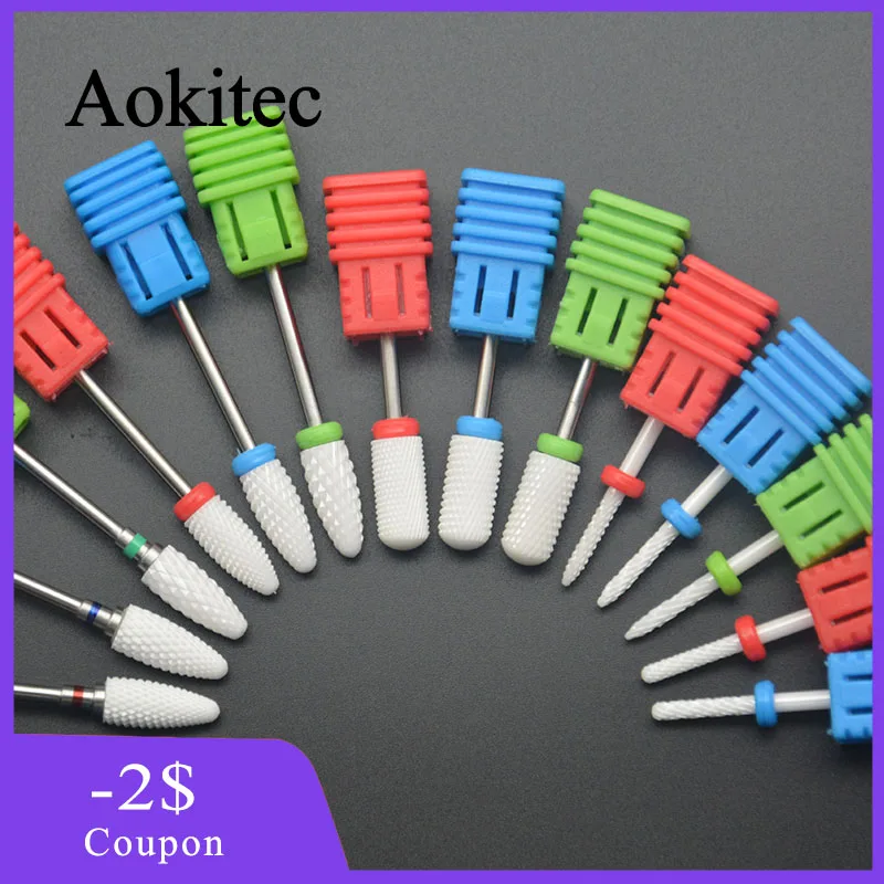 Ceramic Nail Drill Removal Gel Electric Burr Ball Manicure Tool Accessories Milling Cutter Rotating File 1PCS | Красота и здоровье