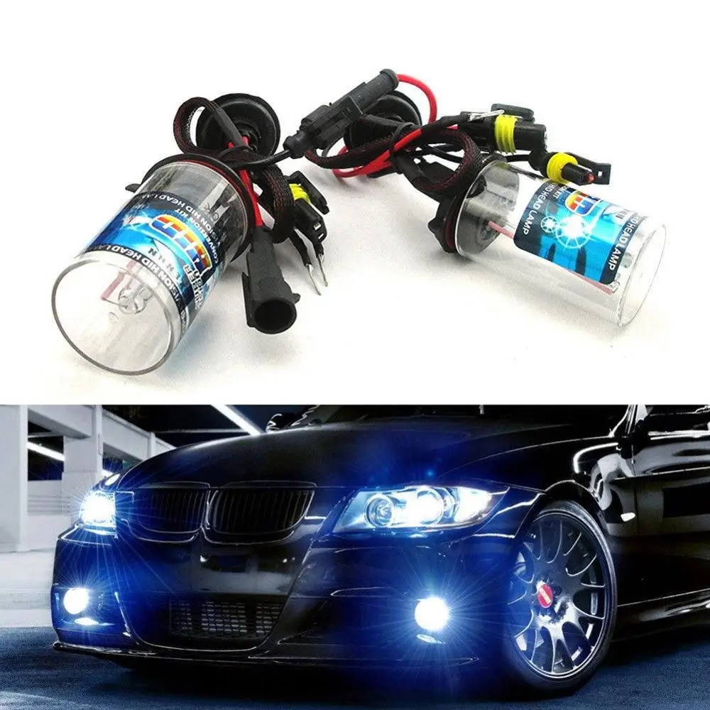 2 шт. HID ксеноновая лампа H1 H3 H7 H11 ксеноновая фара авто аксессуары Фара ночник для автомобилей 35 Вт 12 в 6000 К водонепроницаемый