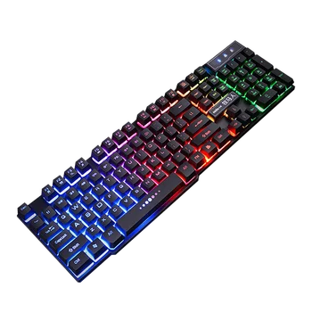 

GX-50 Gamer Keyboard with Backlight Mechanical Backlit RGB Ergonomics Waterproof Gaming Accessories for PC Laptop Office