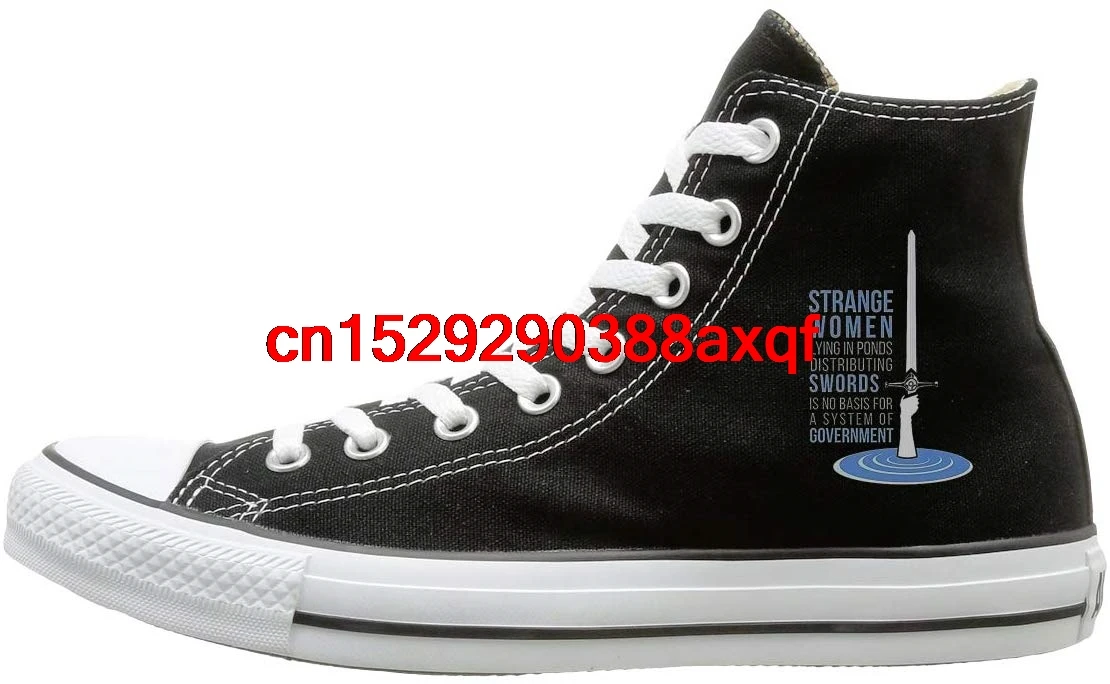 

Daily Strange Lying in Ponds Distributing Swords Print High-top Flat Canvas Shoes Fashion Sneakers Plus