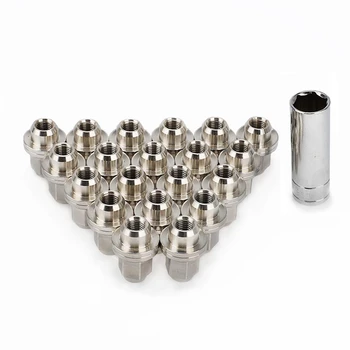 

Car Modification 20Pcs Stainless Steel Lug Nuts M12X1.5 Wheel Nuts Bolts for Niro Opirus Optima Pegas Picanto Quoris