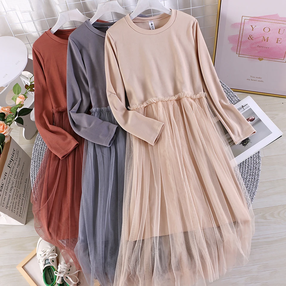 tulle sweater dress