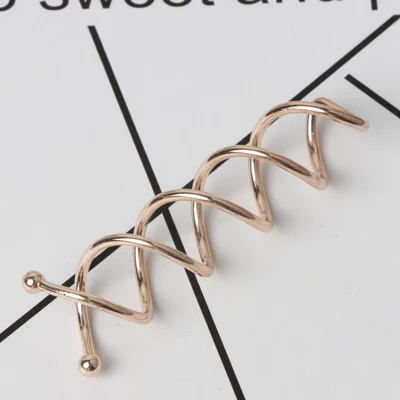 Rose Gold 15 шт., аксессуары для волос, Женский спиральный винт, зажим для укладки волос, Дамская заколка для волос, золотистый металл, для волос, булочка, инструмент для плетения - Цвет: Rose Gold