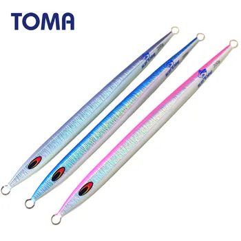 

TOMA 150g 200g 250g Fishing Metal Jig Lure 300g Glow Vertical Speed Fall Lead Fast Jigging fishing Lure Saltwater Hard Bait