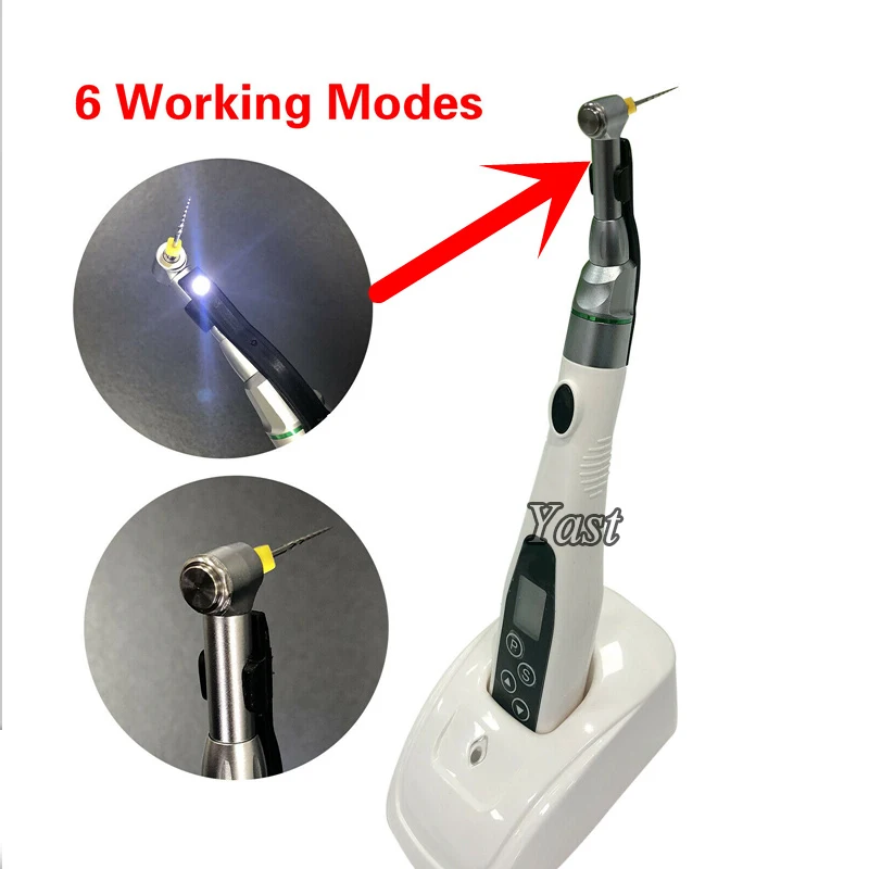 

1set Dentist Dentistry Equipment Dental 16:1 Reduction Contra Angle Handpiece Push Head for Cordless Endodontic Endo Motor With
