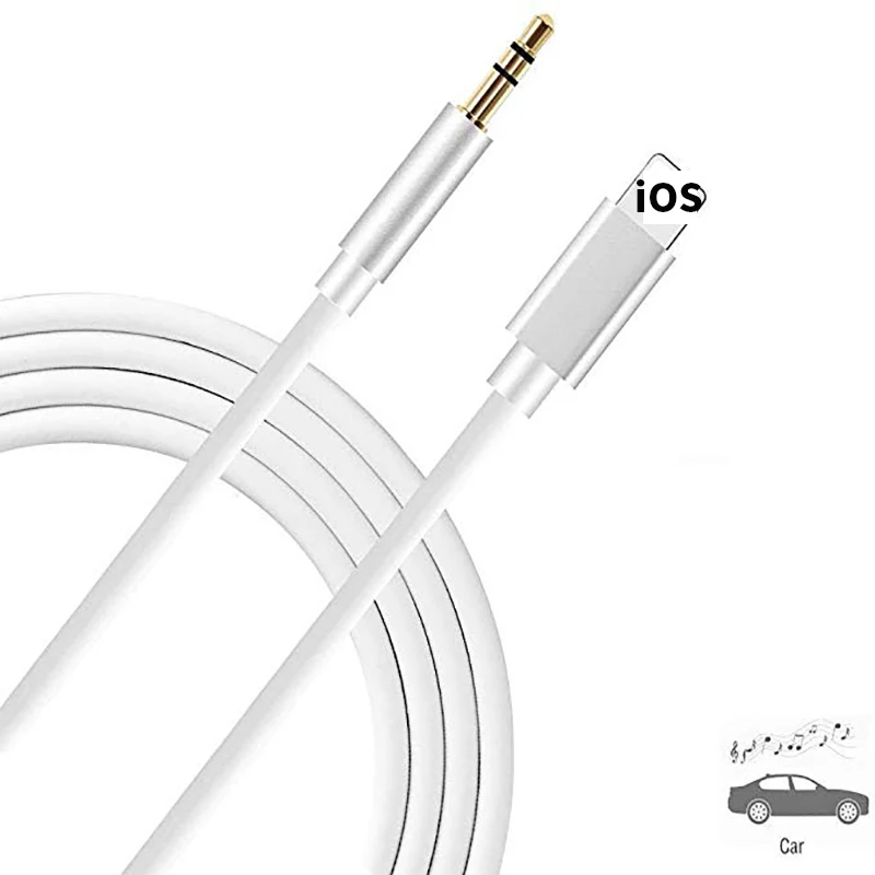 

AUX Audio Cable To 3.5 mm Speaker Cable For iphone 7 8 X XS MAX XR Car Headphone Headset Aux Converter Audio Wire Converter Jack