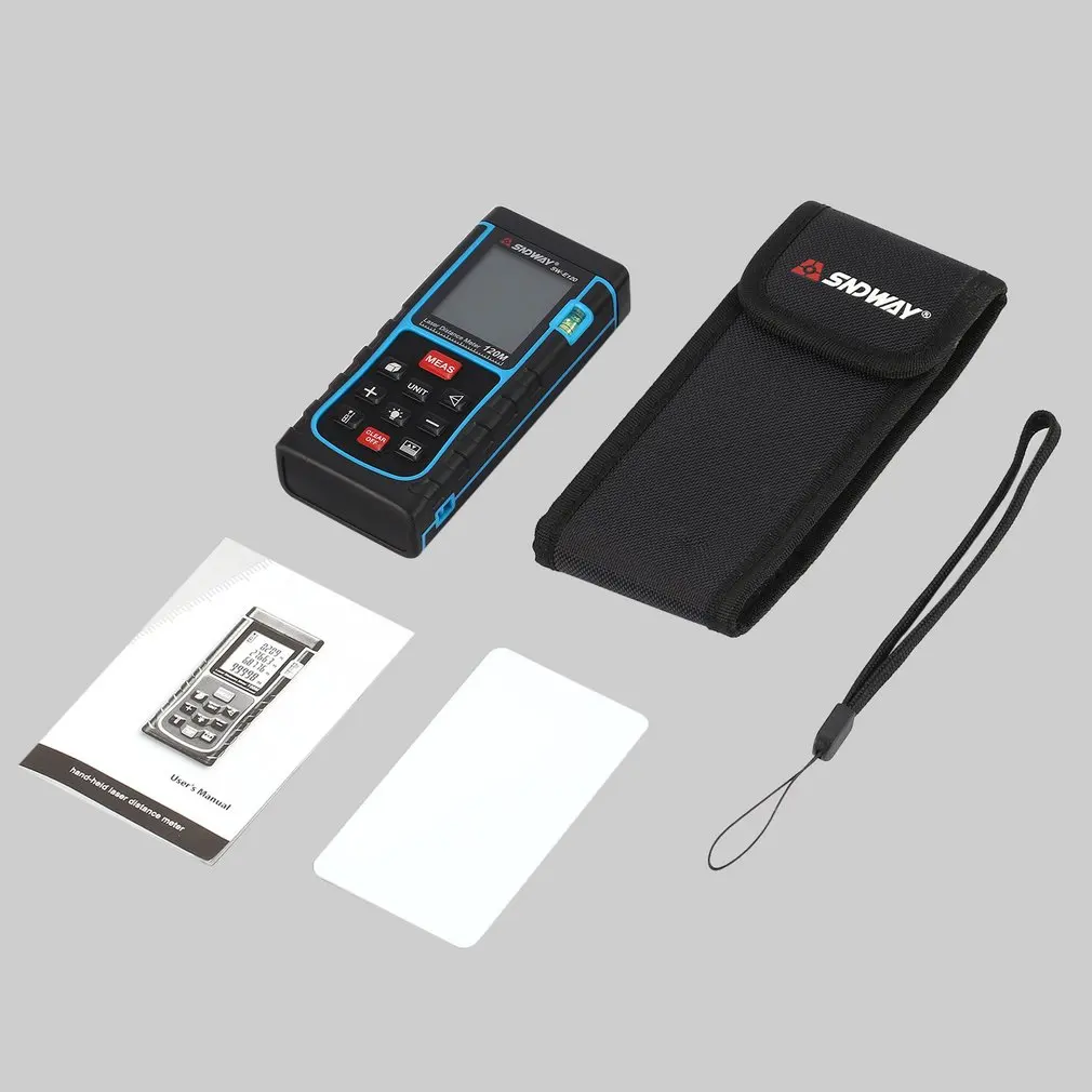 

SNDWAY 120M SW-E120 Handheld Laser Distance Meter Range Finder Trena Laser Rangefinder Laser Tape Measure Distance Tool