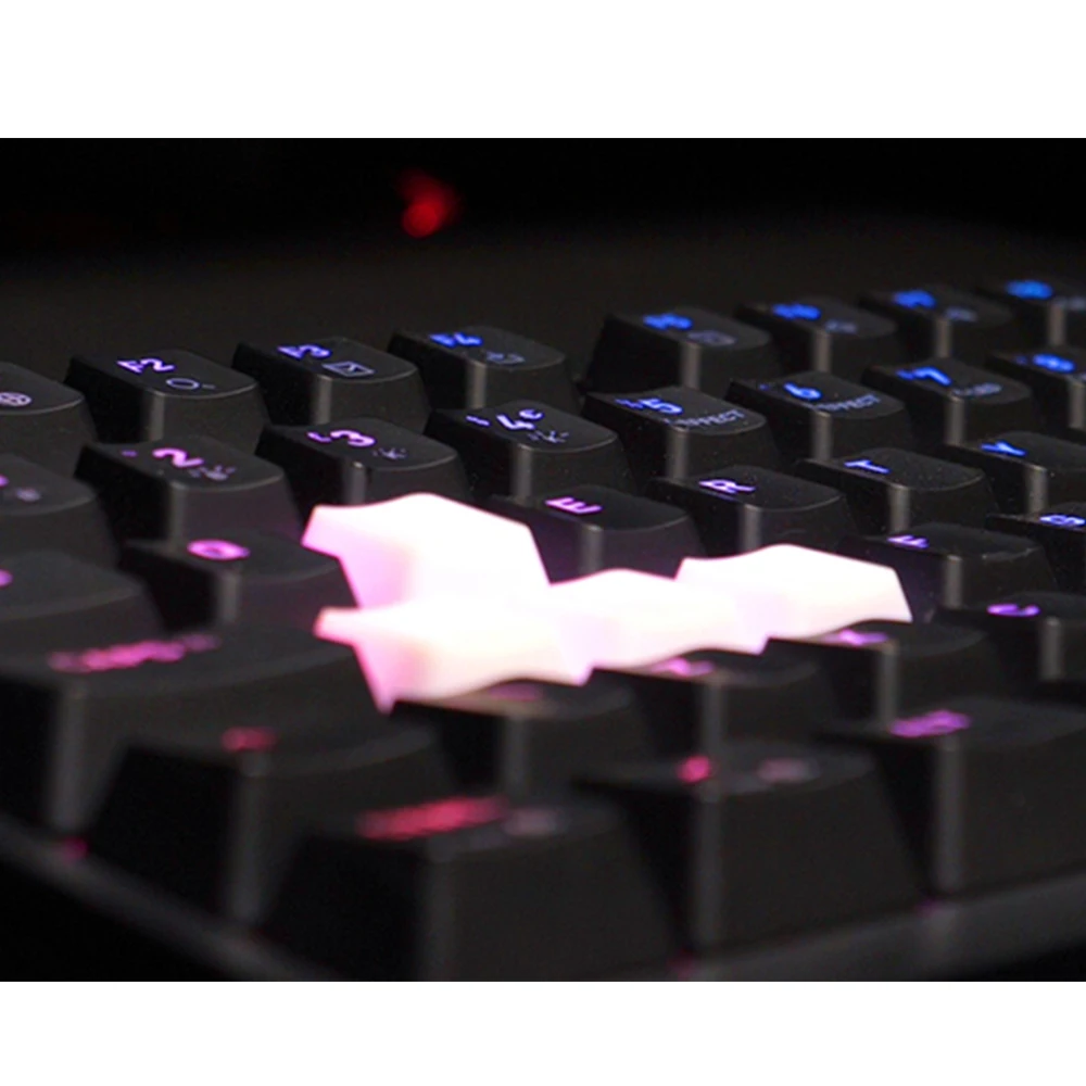 8 шт. ультра-тонкие белые клавиши со стрелками АБС-пластик E-sports Keycap OEM профиль быстрый отскок брелки для OSU музыка уличный баскетбол