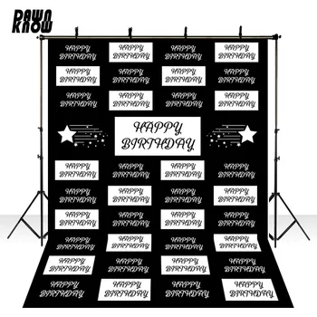 

DAWNKNOW Letter Vinyl Photography Background For Baby Happy Birthday Photo Shoot Backdrop For Birthday Party Photo Studio G989