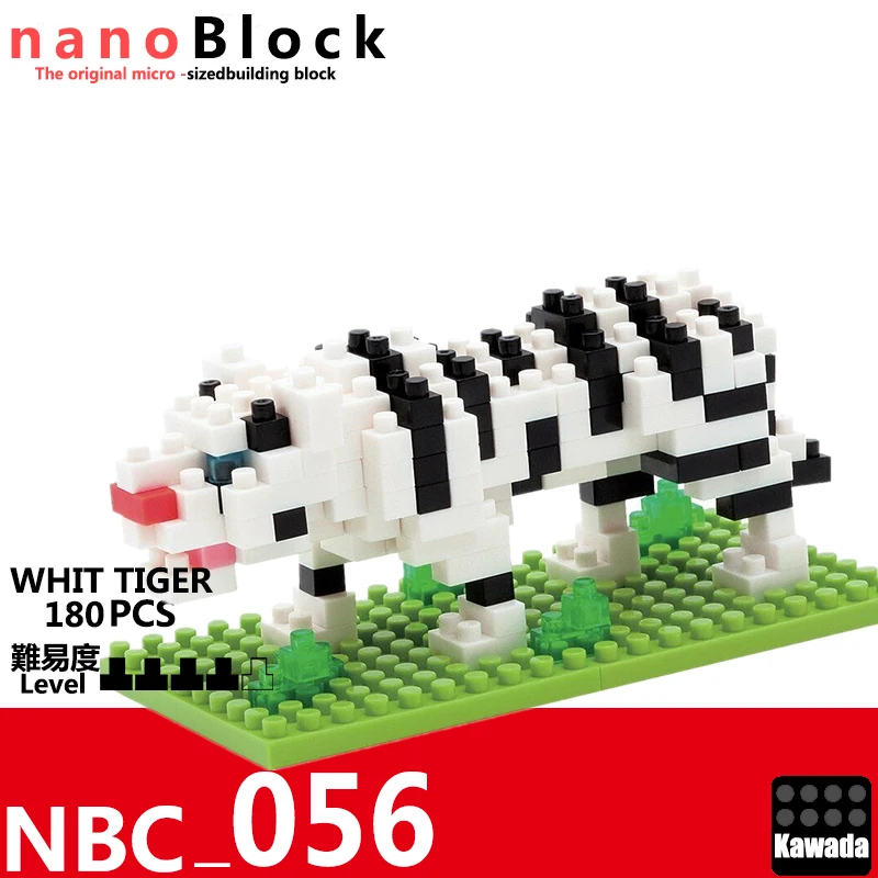 Details about   Bengal Tiger Nanoblock Micro-Sized Building Block Construction Brick Kawada Mini 