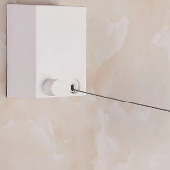 

New Telescopic Stainless Steel String Invisible Clothesline Retractable Clothes Dryer Hanger Hanging Clothesline