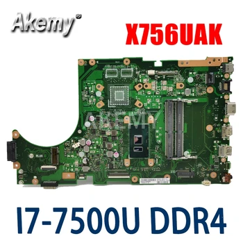 

for ASUS X756UAM X756UAK X756UA Mainboard Motherboard i7 CPU GMA GPU DDR4 90NB0A00-R00100