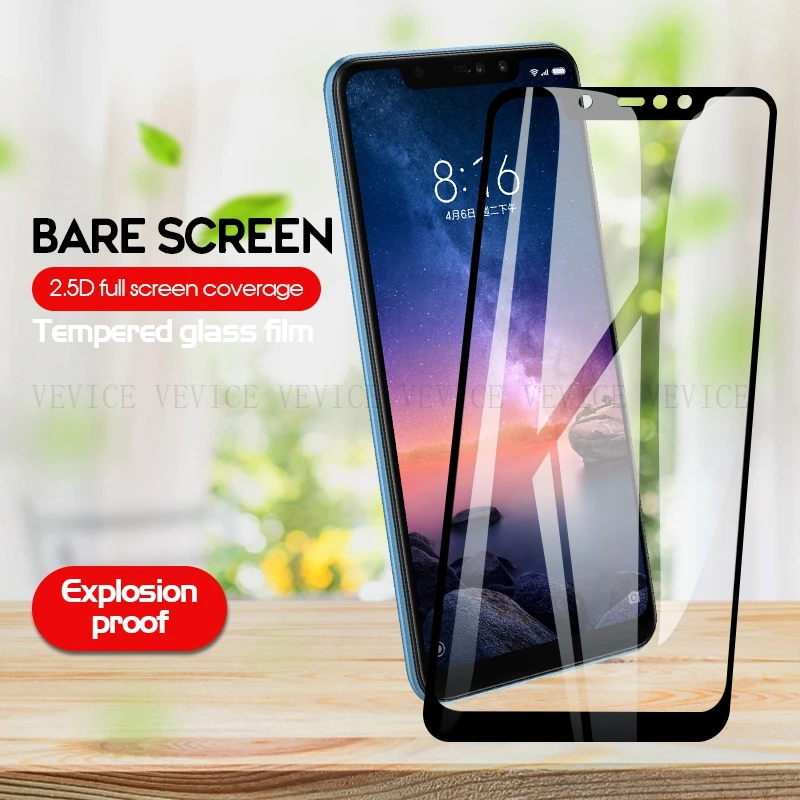 Защитное стекло для Xiaomi Redmi 6 Pro 6A Note 4 7 5 Global Plus MiA1 Mi8 Pocophone F1 Mi 8 A2 Lite 6X 5X 9 SE стеклянная