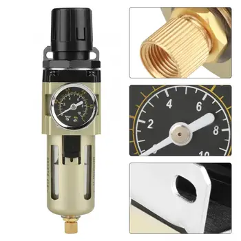 

1pc Air Oil Water Seperator Filter G3/8'' Pneumatic Regulator AW3000-03