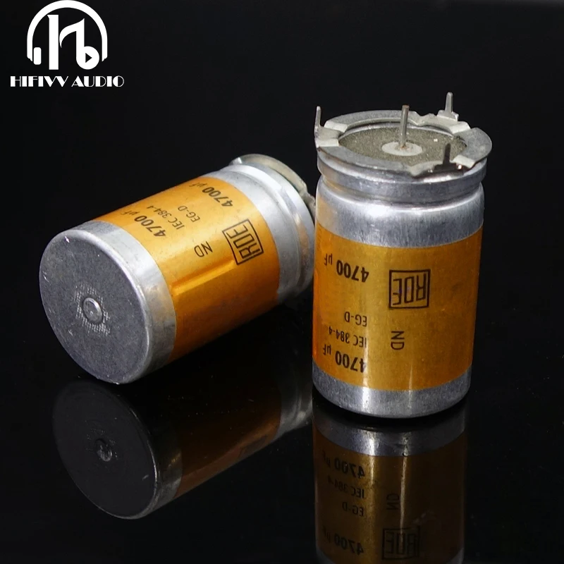 

ROE 4700UF 40V of Gold Series audio electrolytic capacitor Old and used