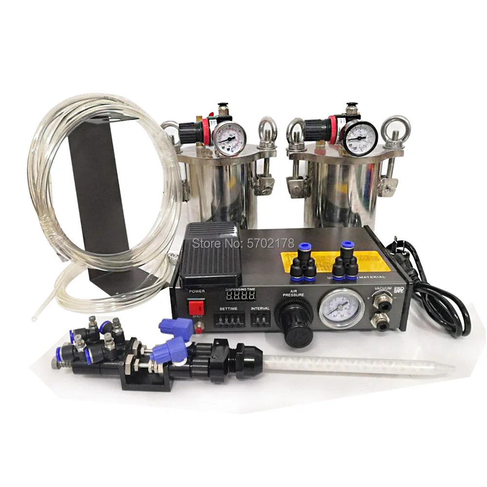 Double liquid dispensing valve dispensing machine quantitative dispensing complete set of dispensing equipment AB glue dispenser