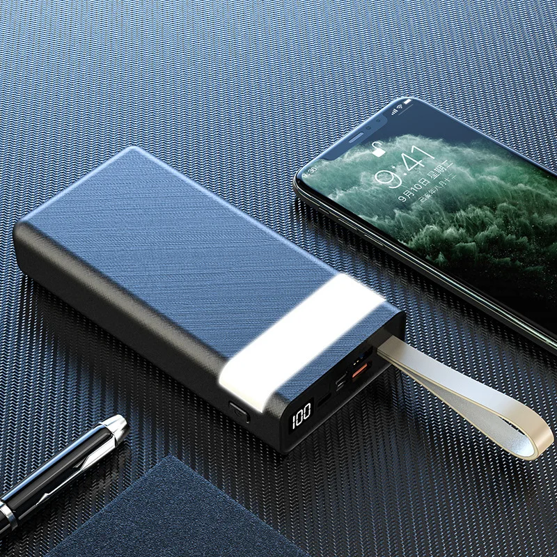 fast charging power bank 30000mAh Power Bank USB Type C Powerbank For Xiaomi mi iPhone 12 11 Samsung S20 Portable Charger External Battery Pack Poverbank slim power bank Power Bank