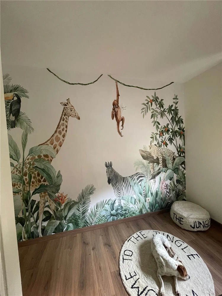 beibehang Southeast Asian animals wallpaper bedroom Room wallpapers for living room TV Background Wall paper Home Decoration