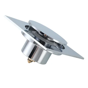 

Bathroom Supplies Rustproof Household Anti Odor Hotel Square Waster Stopper Bounce Type Kitchen Cleaning Brass Floor Drain Water