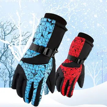 

Kids Children Winter Ski Skiing Cycling Riding Warm Windproof Gloves Anti-skid Warm Gloves Cycling Supplies for Kids