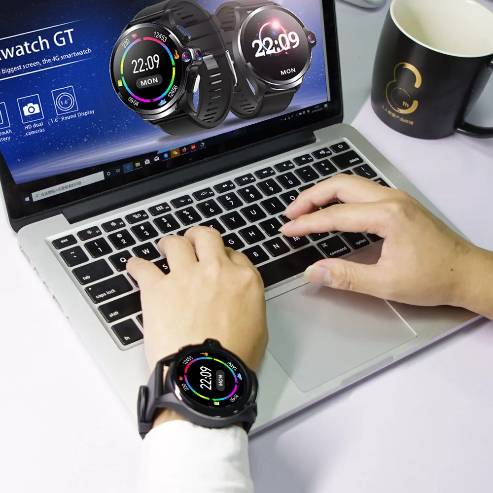 AllCall Awatch GT Face Unlock SmartWatch 4G 3G+32G